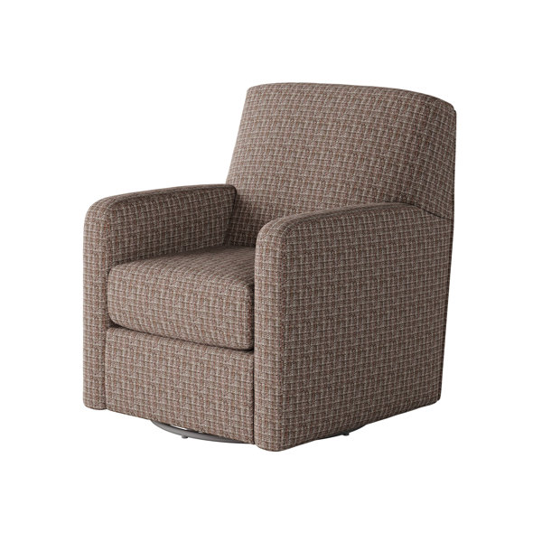 Ebern Designs Trendyn Upholstered Swivel Barrel Chair Wayfair Canada